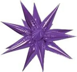 26" Star-Burst Mylar Balloon - Purple