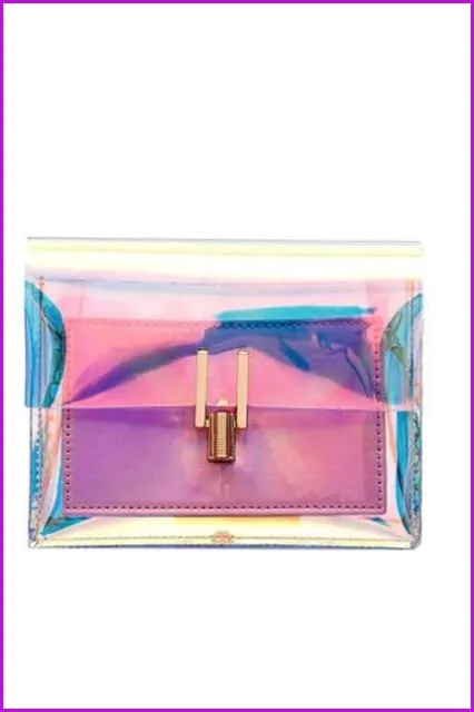 3 Colors Hologram Jelly Lady Cross Body Bag F079