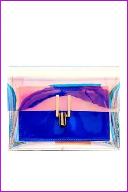 3 Colors Hologram Jelly Lady Cross Body Bag F079