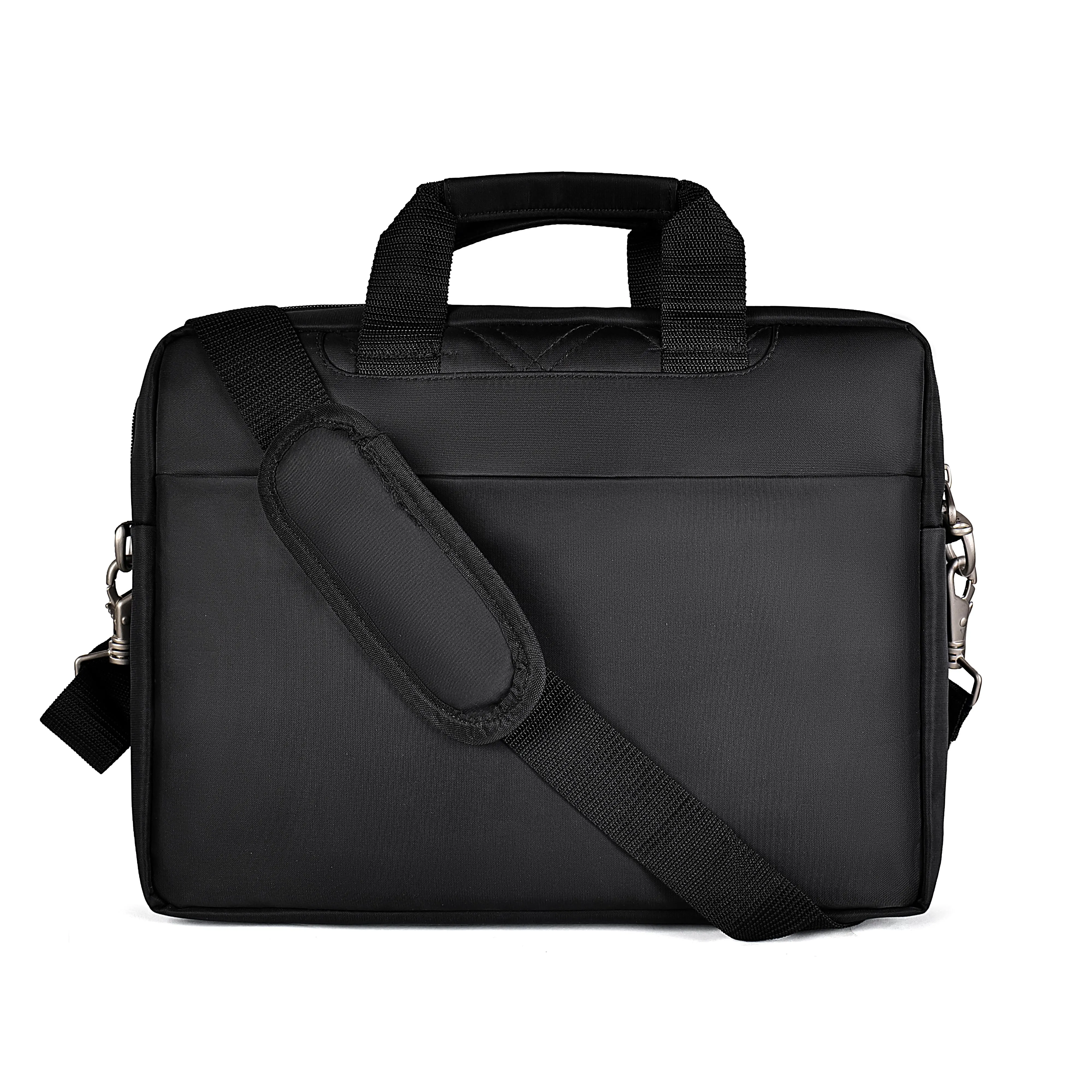 4463 Black Nylon Laptop Bag Messenger Bag