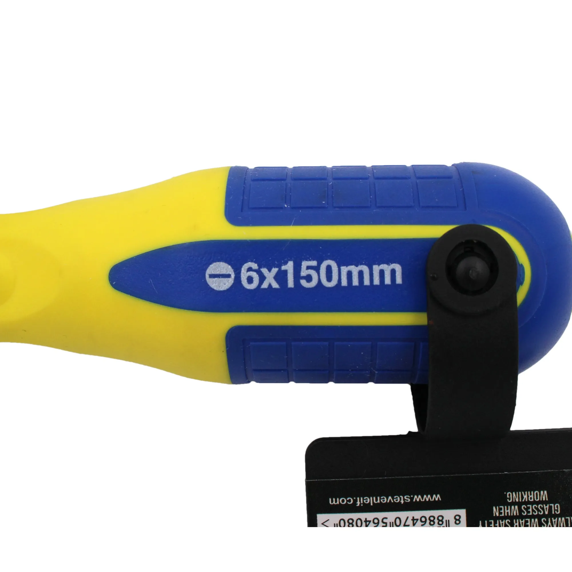 6 inch Yellow/Blue Slotted Screwdriver (6x150mm)