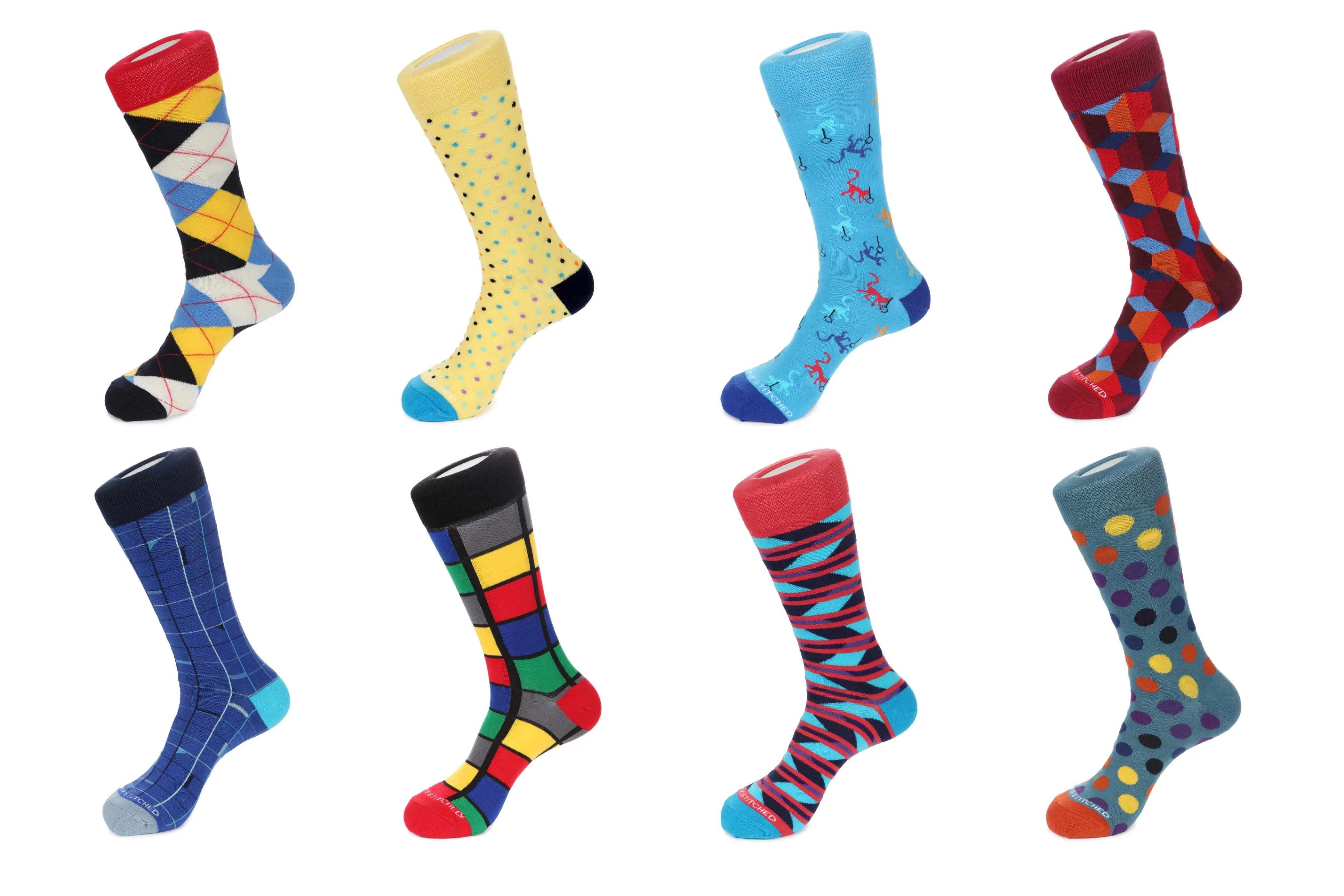 8 Pair Combo Pack Socks