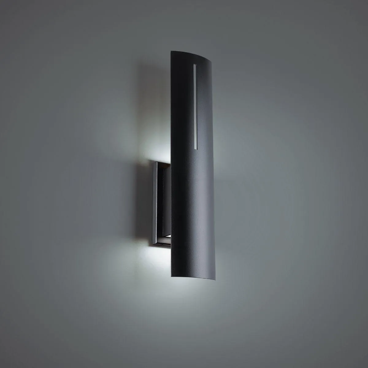 Aegis 20 In. LED Outdoor Wall Sconce 4000K Black Finish