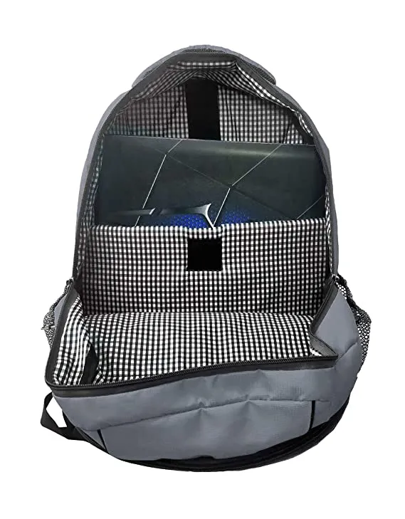 Alpha Nemesis 27 Ltrs Grey School Backpack (Vertical)