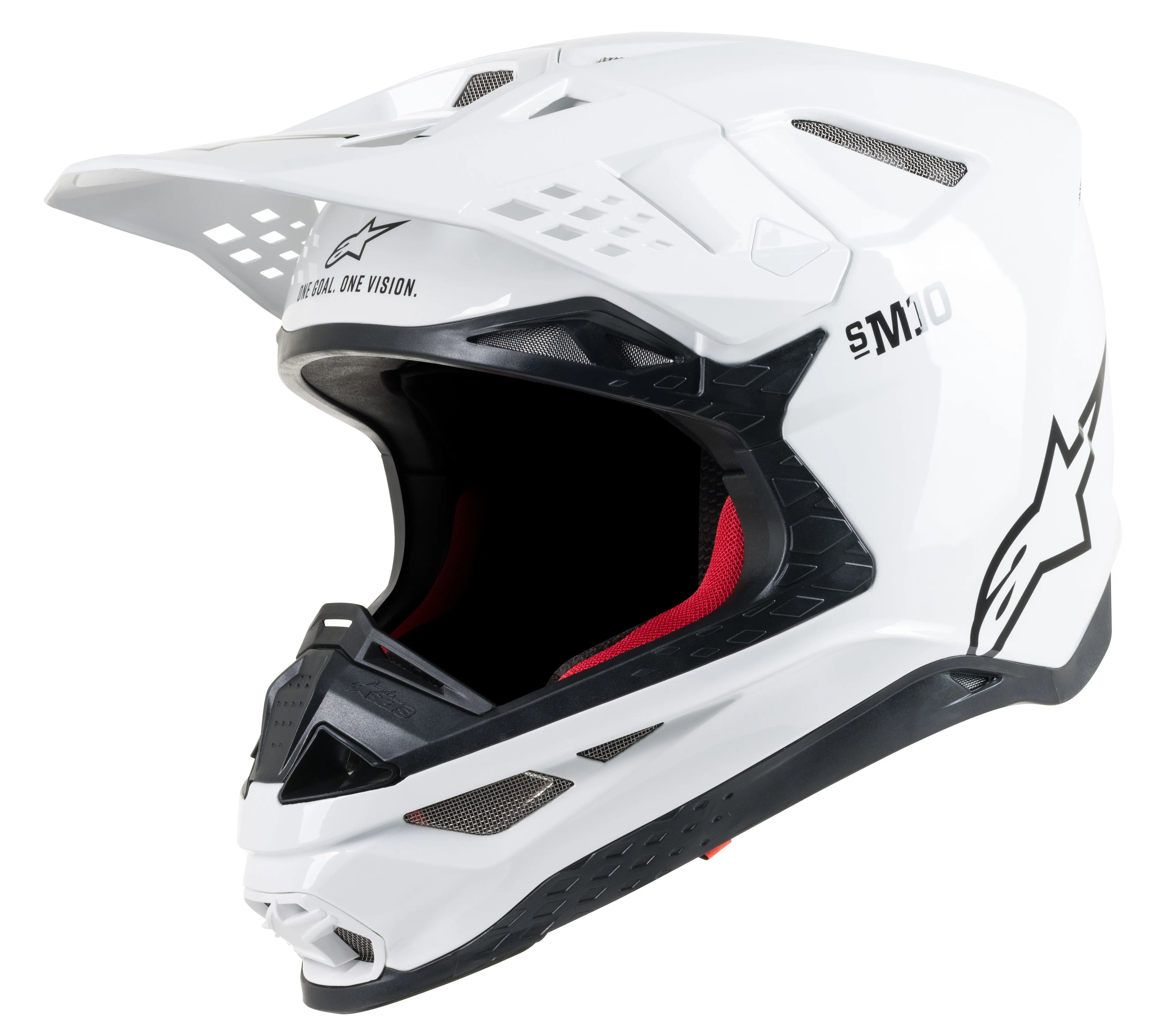 ALPINESTARS S.TECH S-M10 SOLID HELMET WHITE XS 8300319-2180-XS