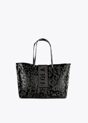 Animal print die-cut tote bag