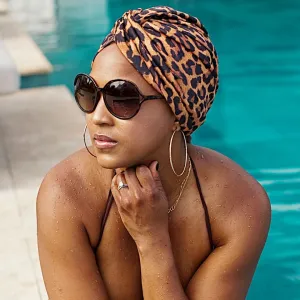 AQUA "Vintage Twist" Turban (Wild Child)