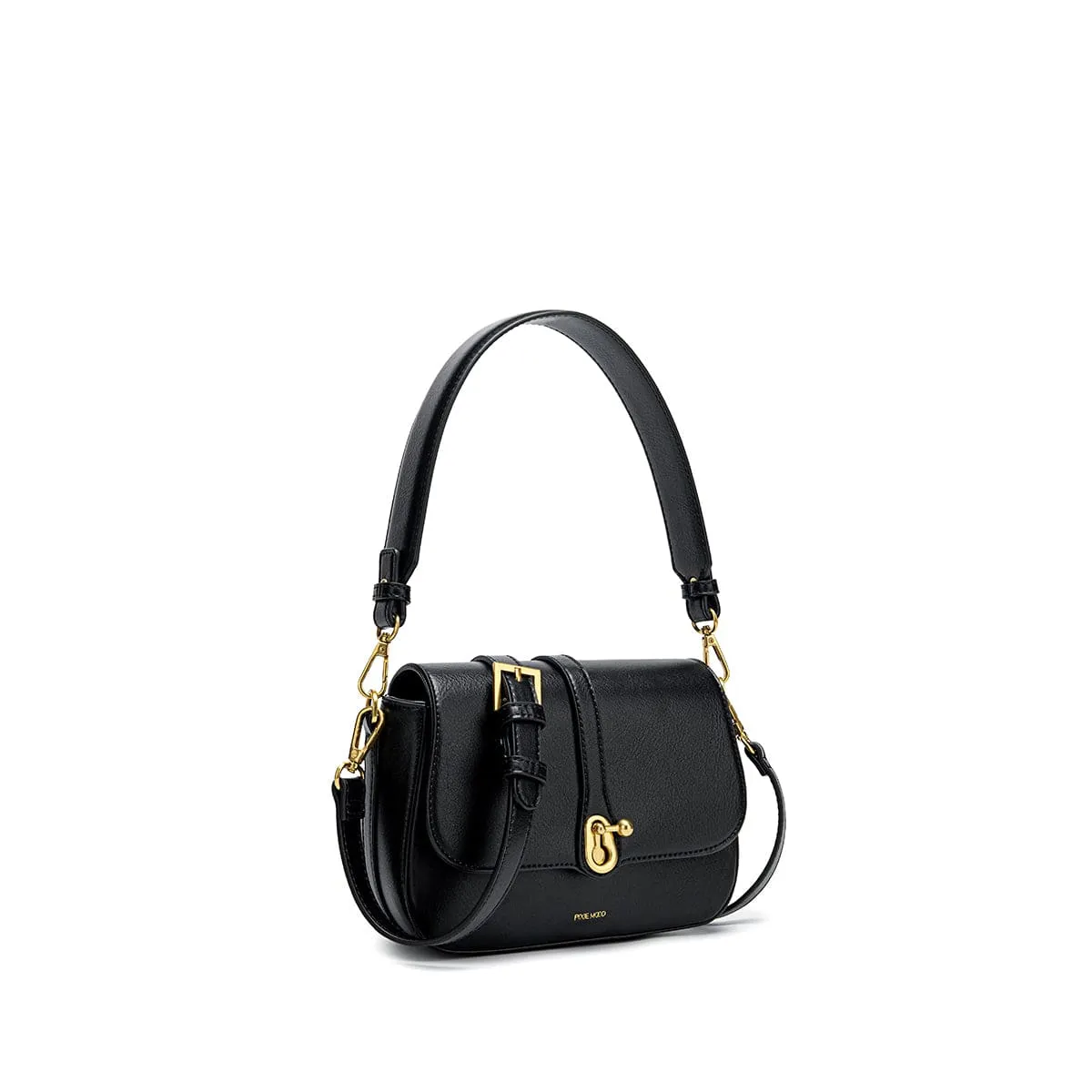 Athena Saddle Bag - Black