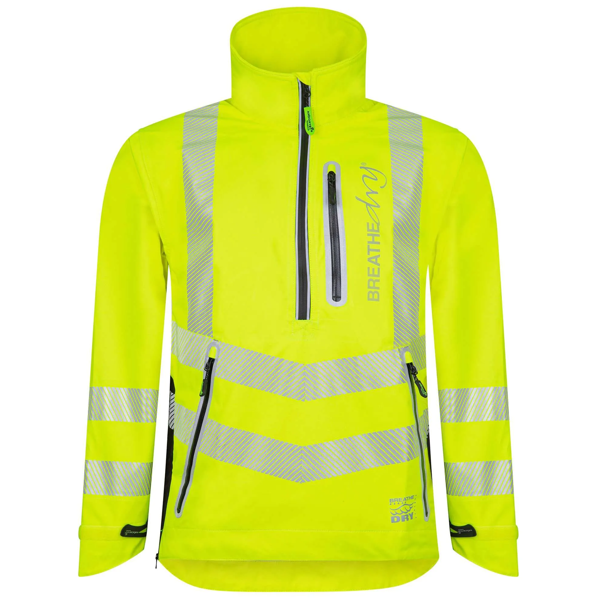 ATHV4400 Arbortec BreatheDry® Waterproof Rain Jacket - Hi-Viz Yellow