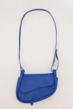 Blue Crossbody Saddle Bag