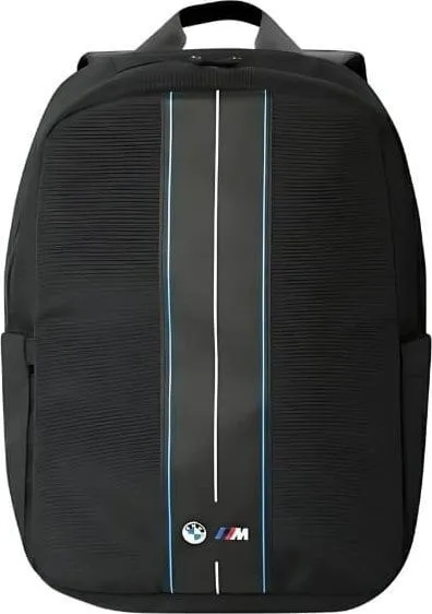 BMW Nylon Blue Stripe Backpack for 16" Laptop Black - BMBP15COMPVSKL