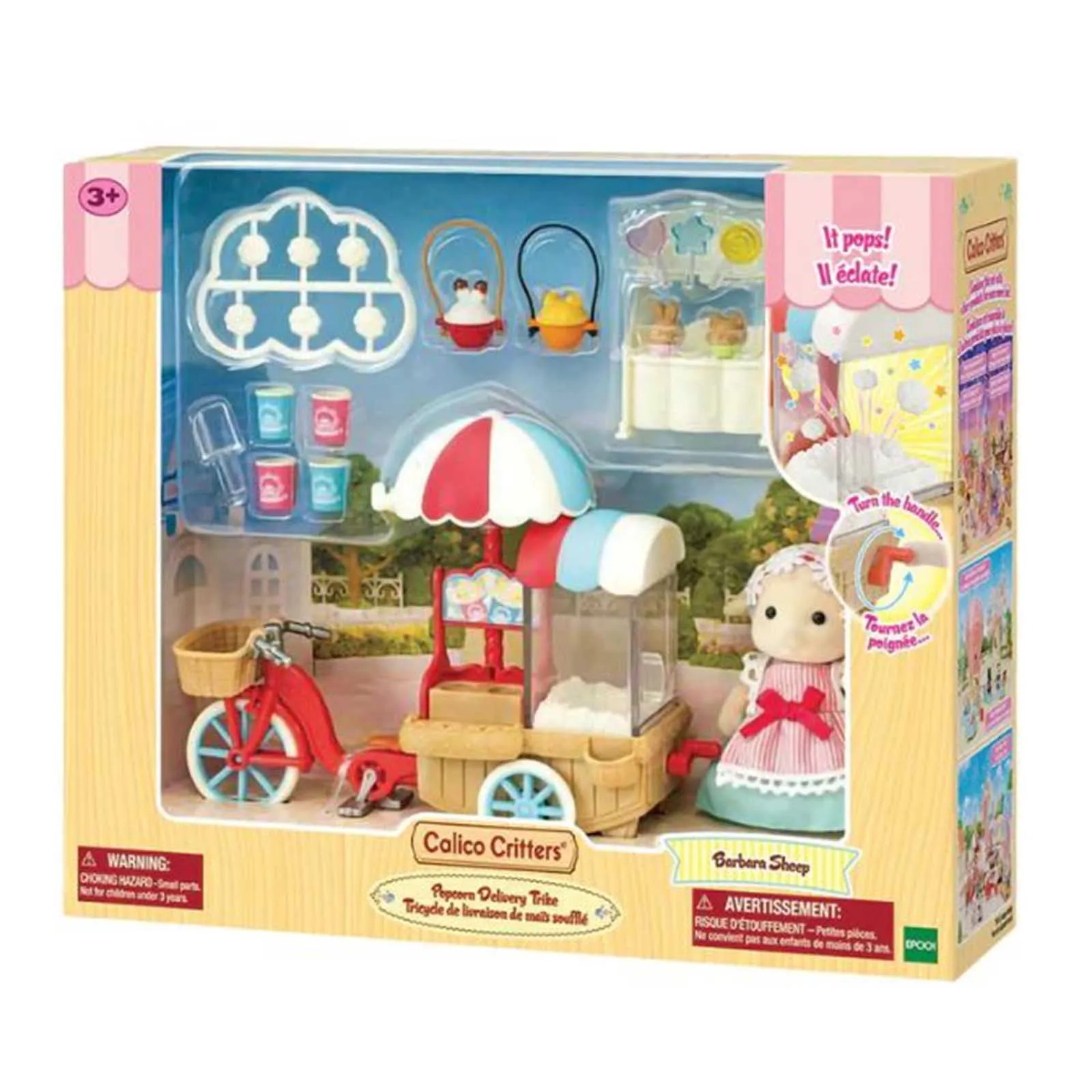 Calico Critters Popcorn Delivery Trike Set