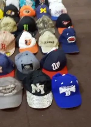 Caps brand and embroidered American stock