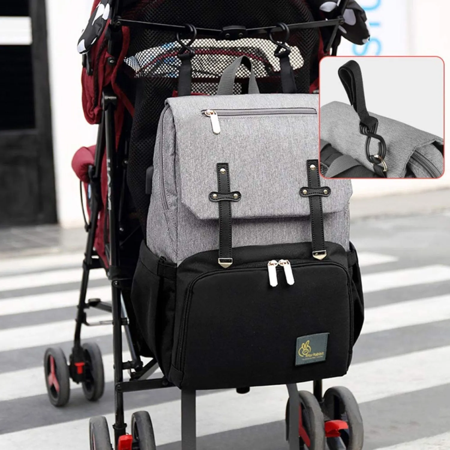 Caramello Smart Diaper Bags For Mother With High-Quality Water-Resistant Material