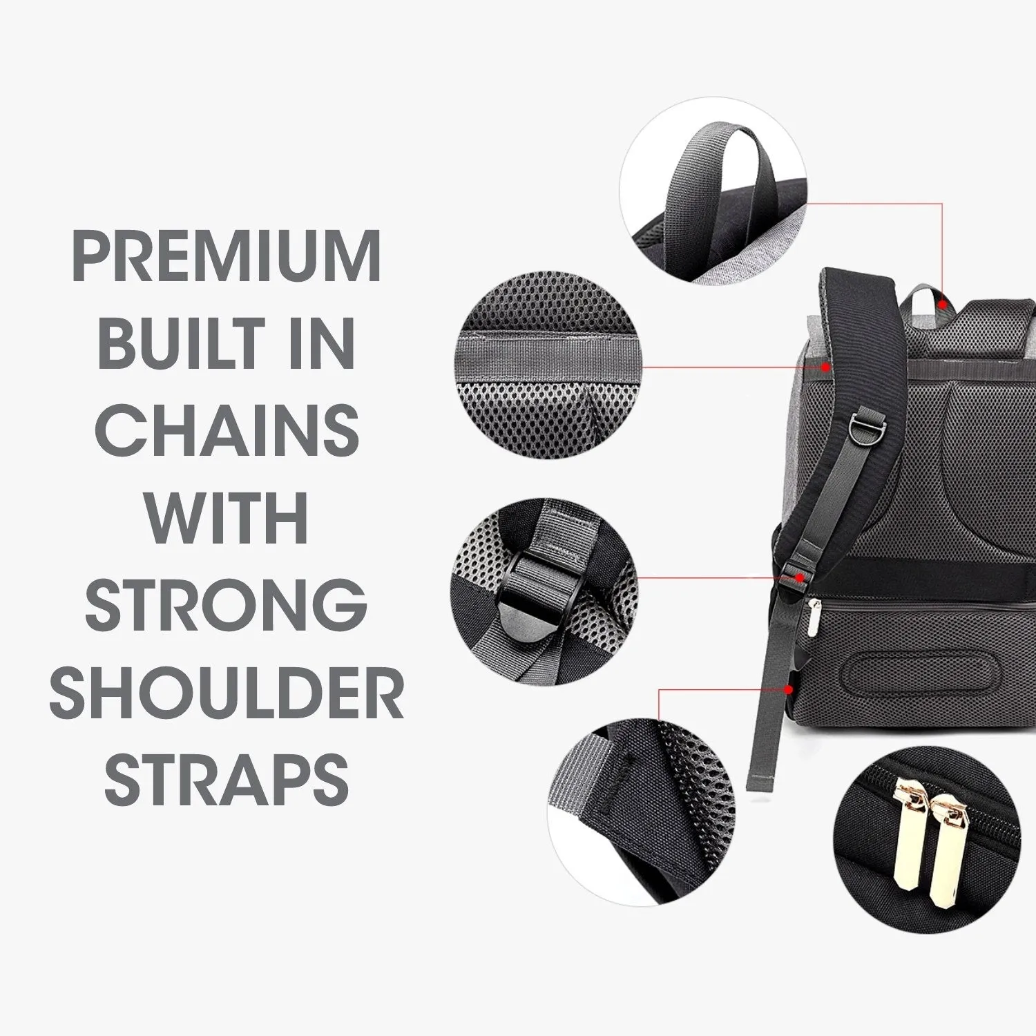 Caramello Smart Diaper Bags For Mother With High-Quality Water-Resistant Material