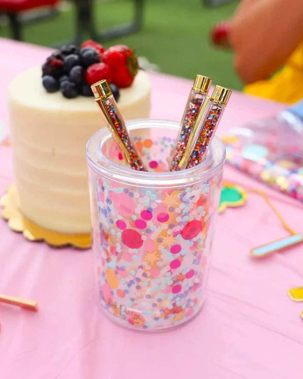 Celebrate Every Day Confetti Multipurpose Pen Cup Organizer