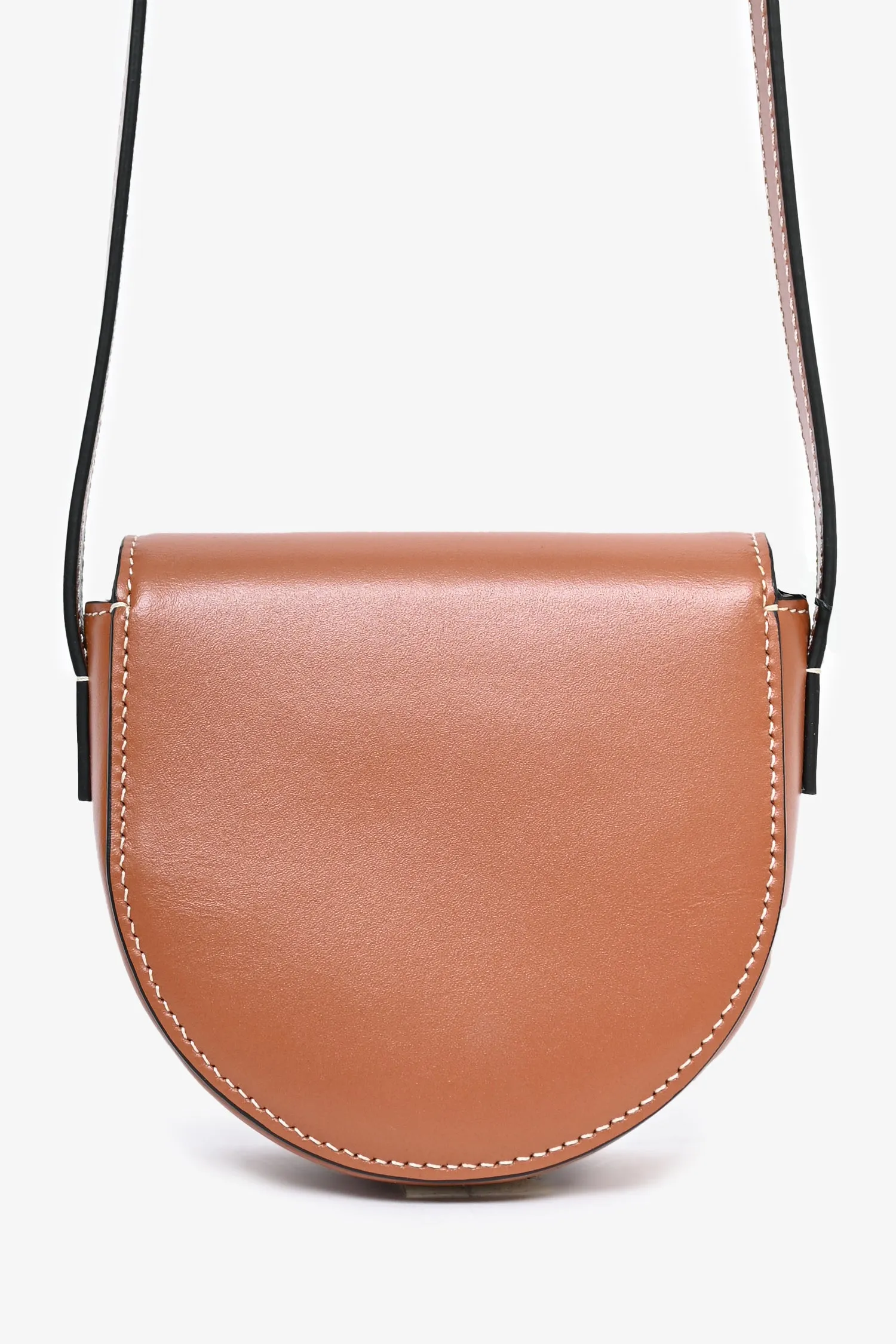 Celine Mini Brown Leather Besace Triomphe Crossbody Bag