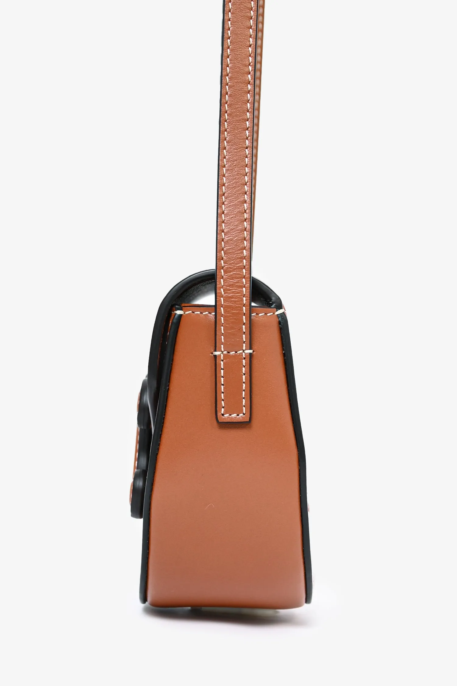 Celine Mini Brown Leather Besace Triomphe Crossbody Bag