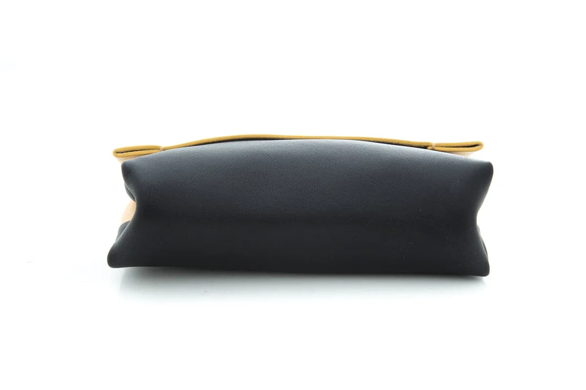 Celine Tan & Black Leather Pouch