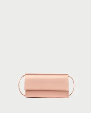 Charlee Blush Satin Shoulder Bag