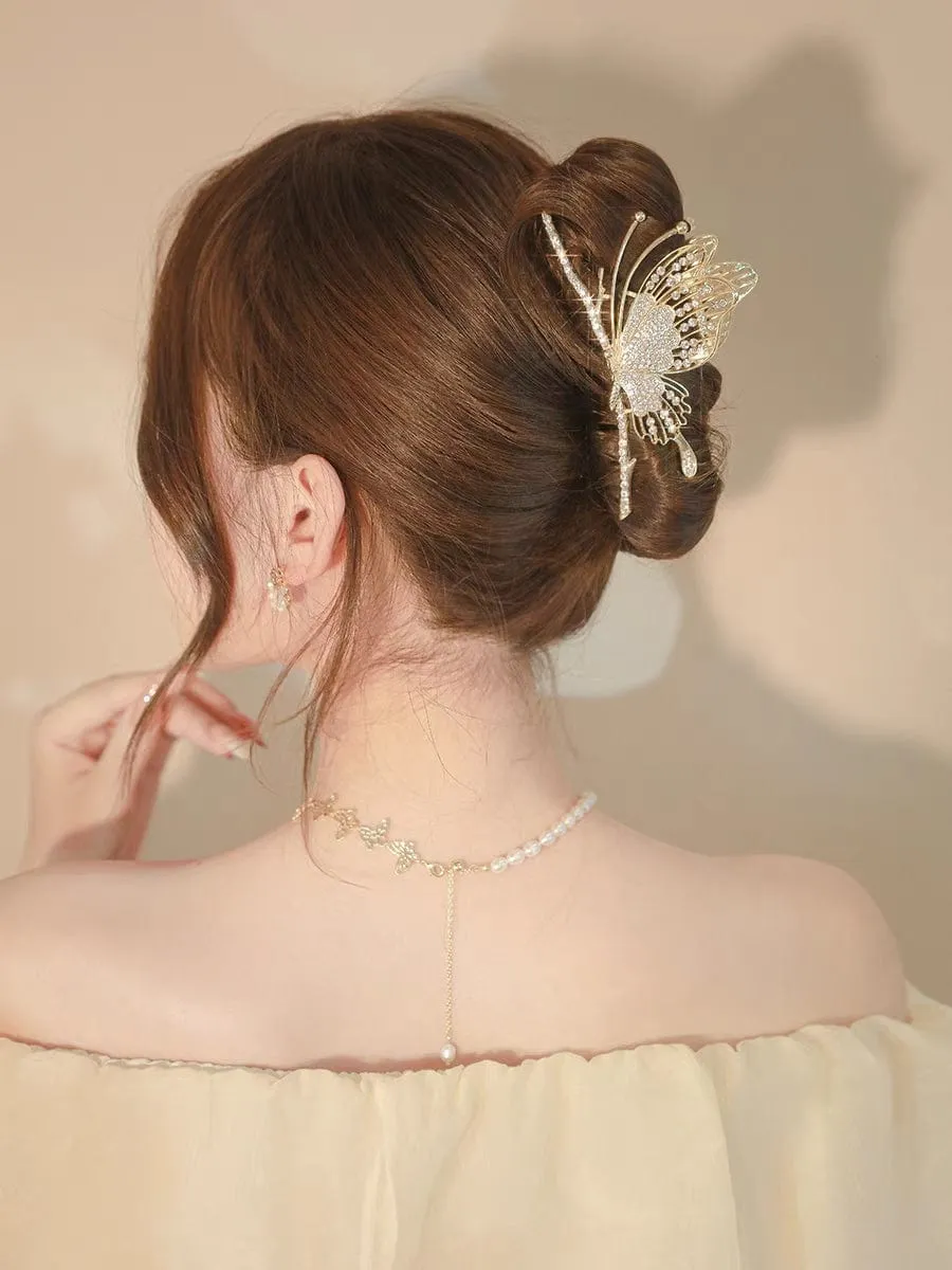 Charming Butterfly Chignon Claw Clip Hair Clip