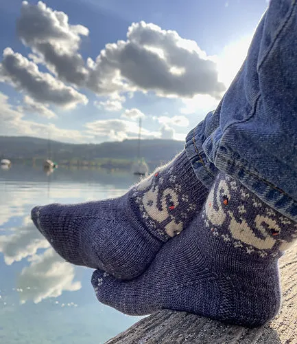 Charming Colorwork Socks - Charlotte Stone