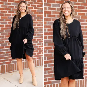 Charming Grace Dress, Black