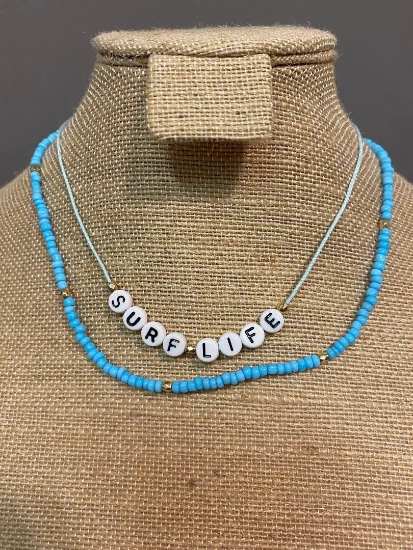 Charming Shark Letter String Necklace