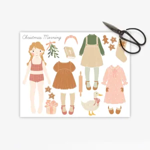 Christmas Paper Doll | Free Download