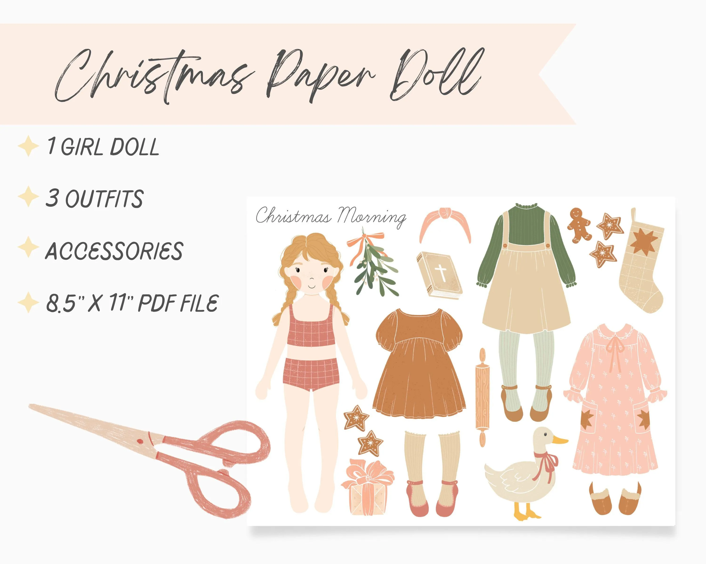 Christmas Paper Doll | Free Download