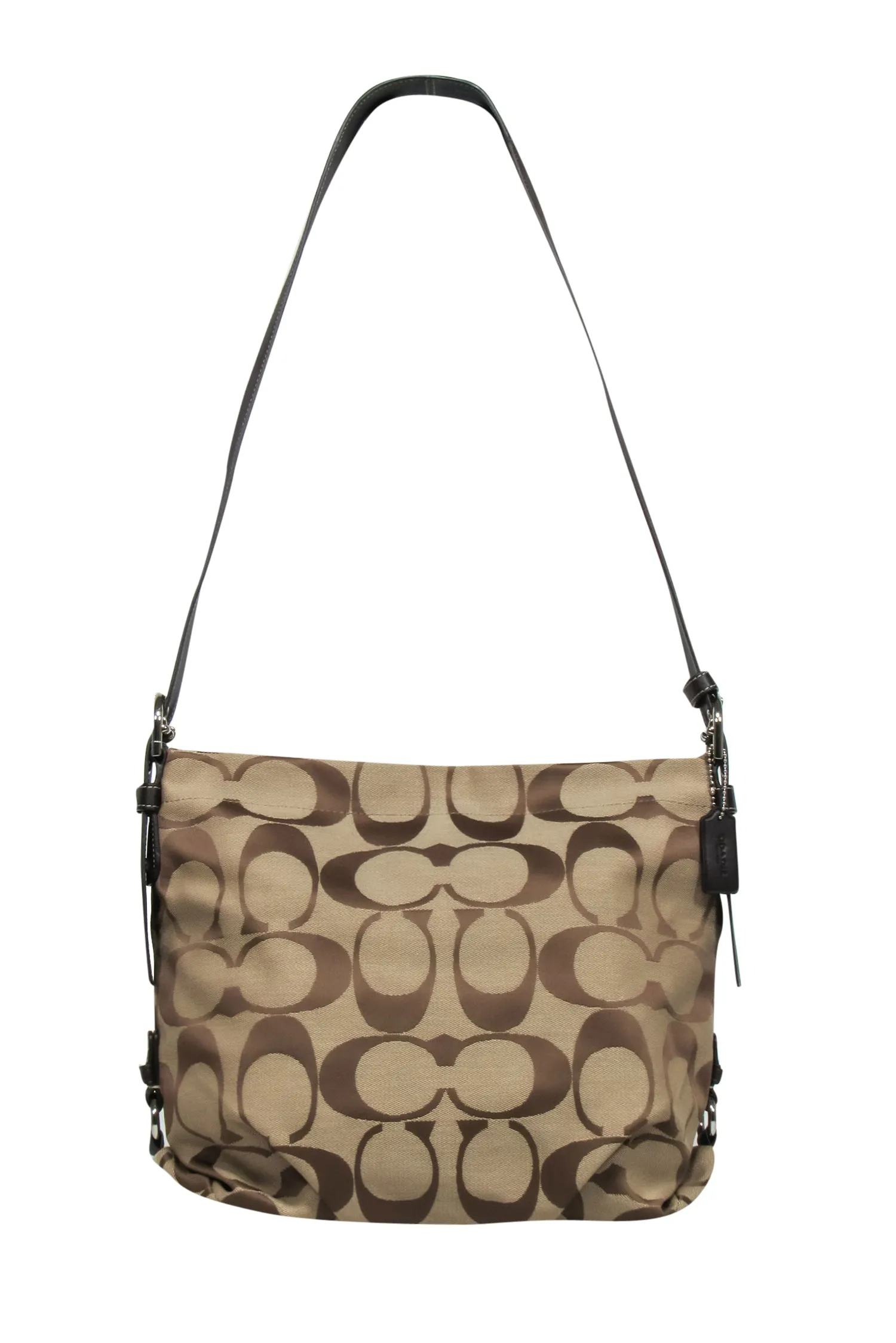 Coach - Brown Monogram Crossbody Bag