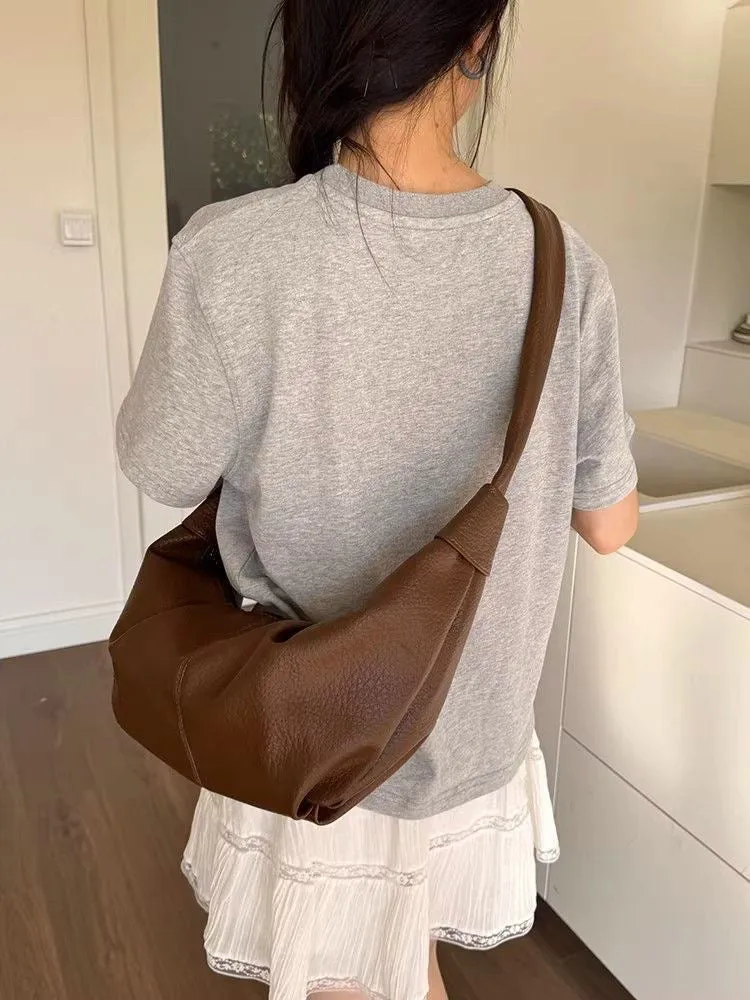 Curved Hobo Bag