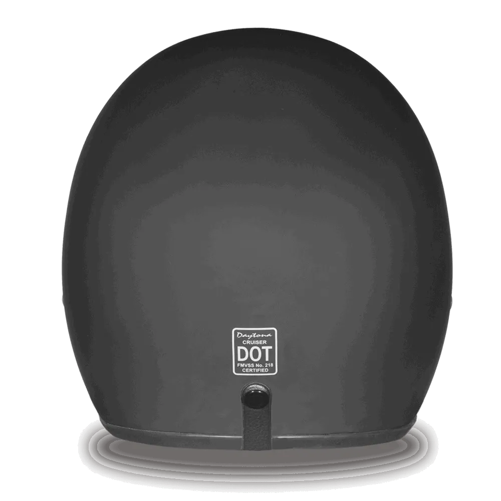 DC1-B D.O.T. Daytona Cruiser Helmet - Matte Black