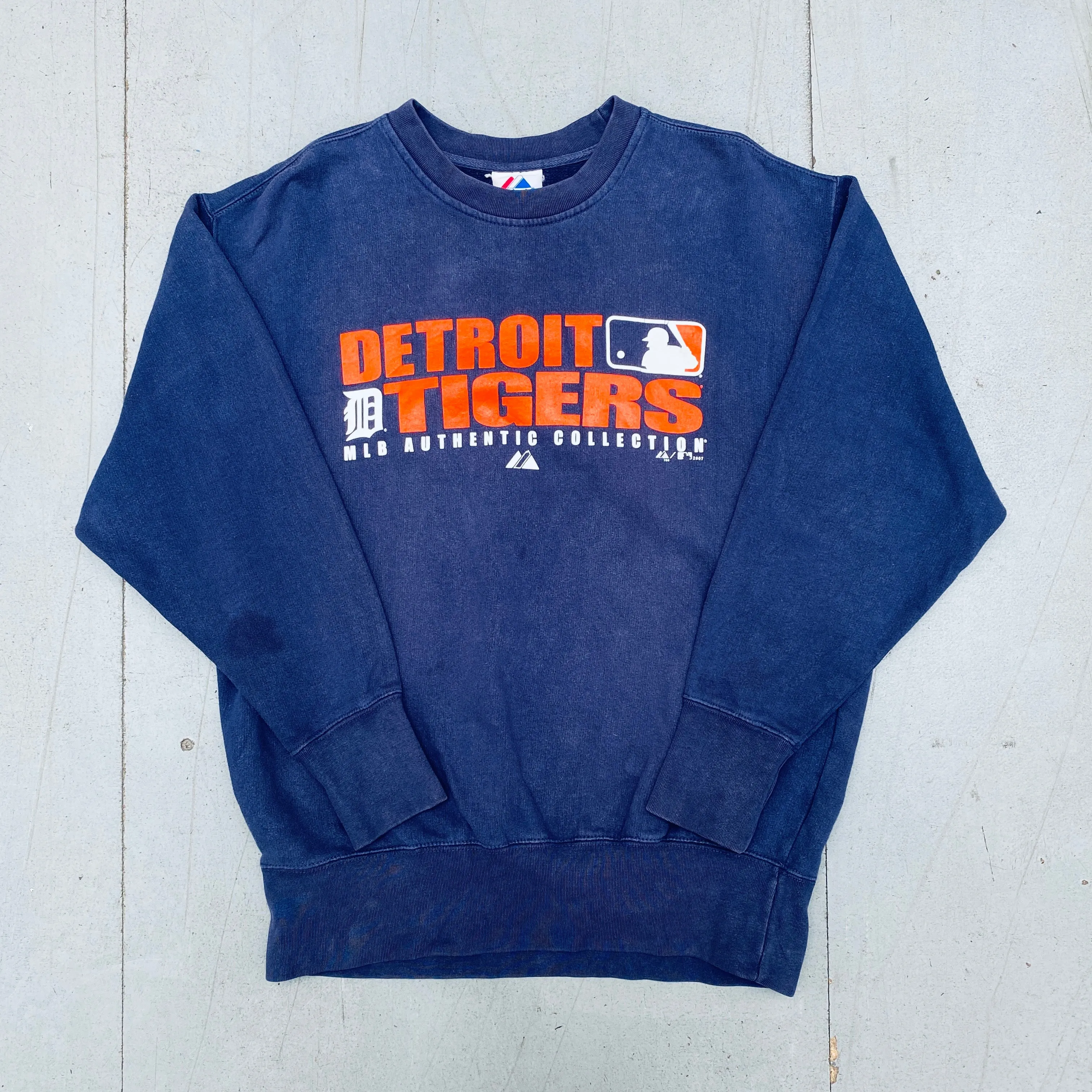 Detroit Tigers: 2000's Majestic Graphic Spellout Sweat (L)