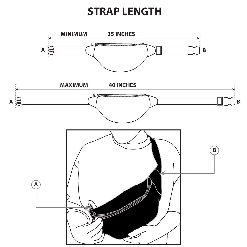 Fanny Pack - Tom and Jerry Smiling Pose Red