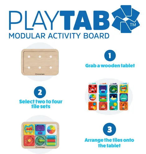 Fat Brain PlayTab Modular Tiles: Sensory Set 2