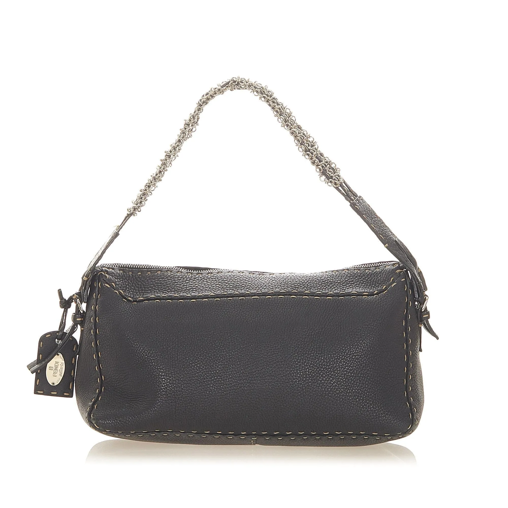 Fendi Selleria Leather Shoulder Bag (SHG-22496)