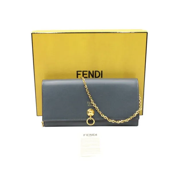 FENDI Steel Blue By The Way Wallet On A Chain