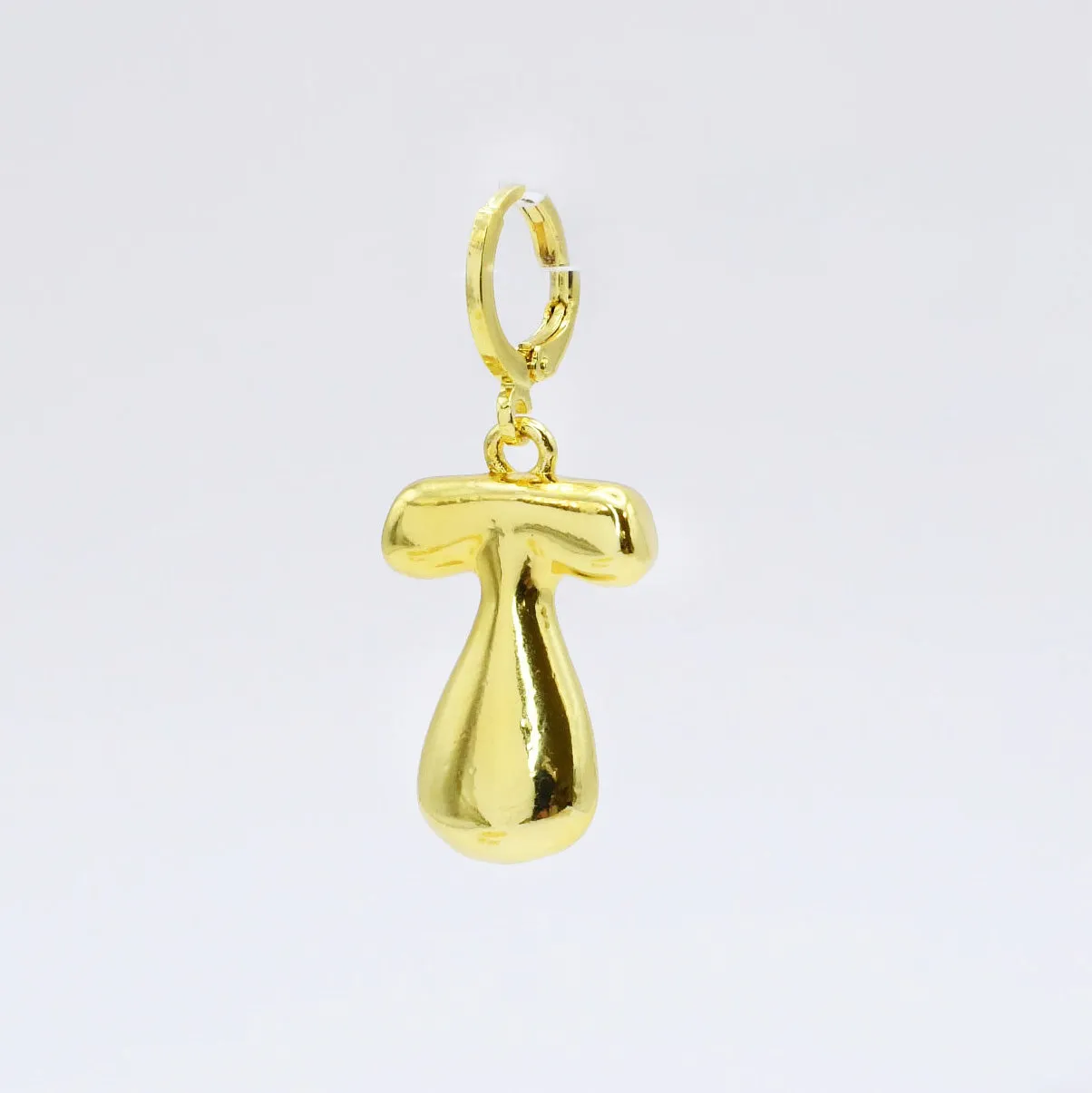 Funky Gold Initial Charm