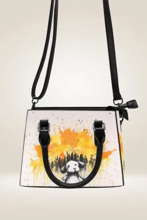 Graffiti Spray Paint Dog Satchel Bag