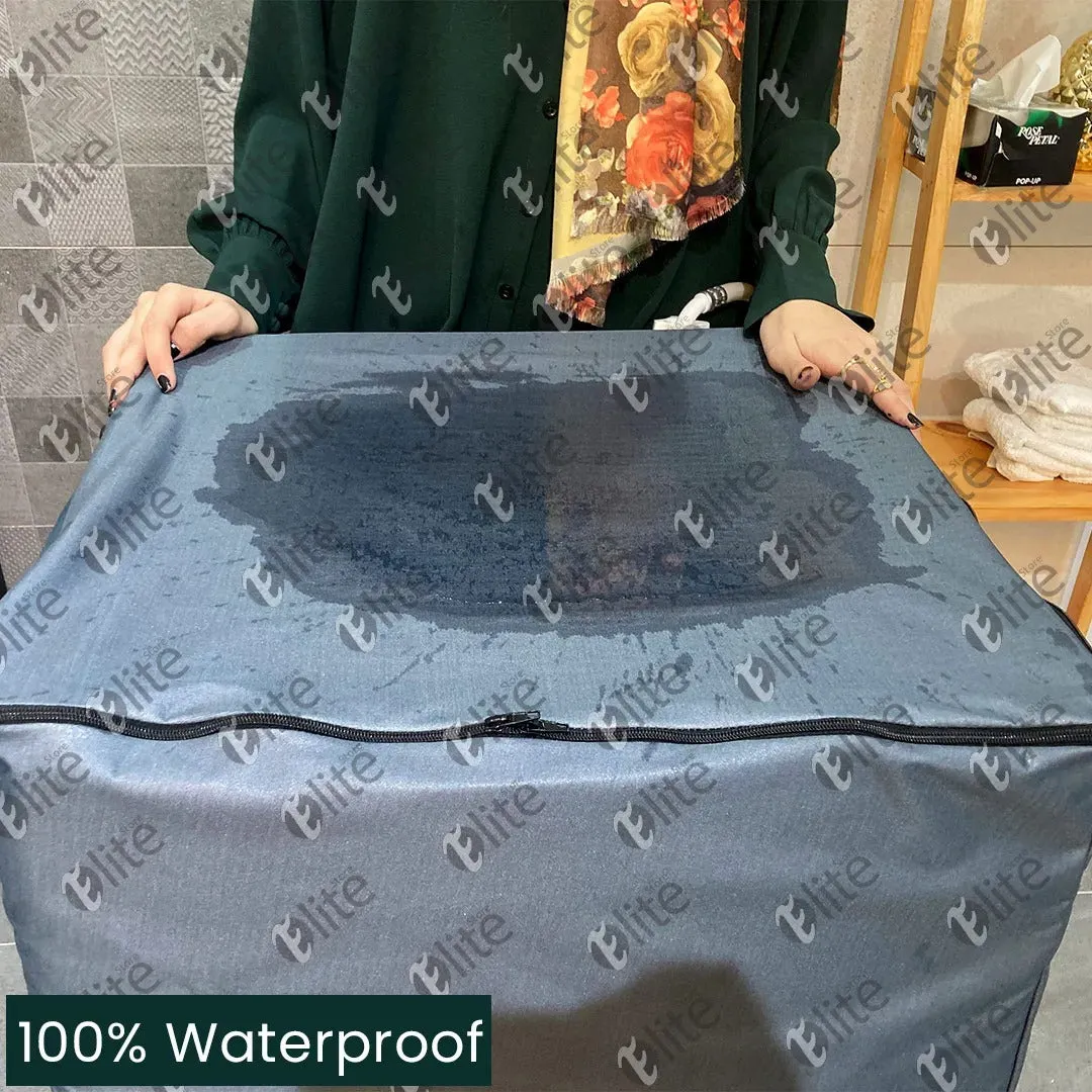 Grey Color 100% Waterproof Top Loaded Washing Machine Cover