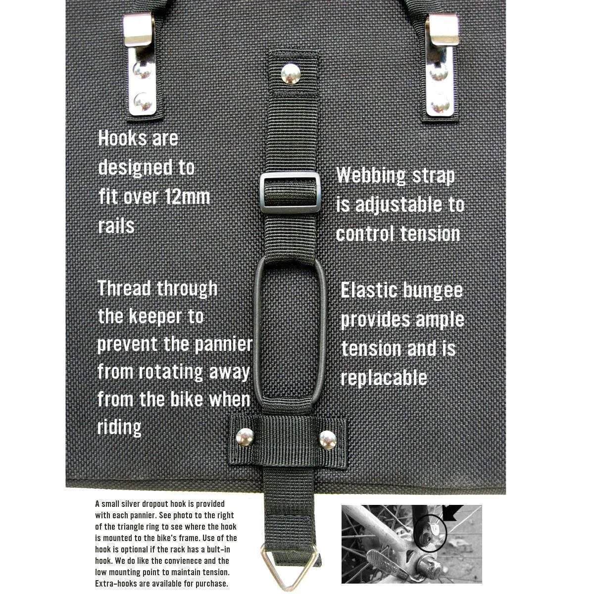 Grocery Bike Pannier: Black