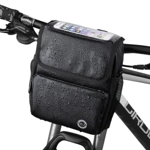 Handlebar Bag Bicycle Bags Frame Pannier Touchscreen Front Phone Bag Waterproof Shoulder Bag