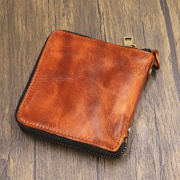 Handmade Leather Retro Small Wallets