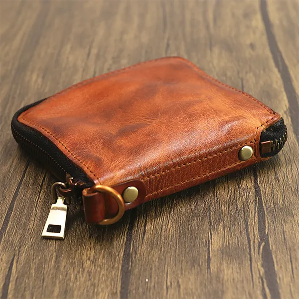 Handmade Leather Retro Small Wallets