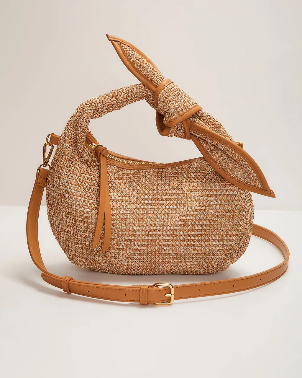 Harissa Knotted Raffia Bag