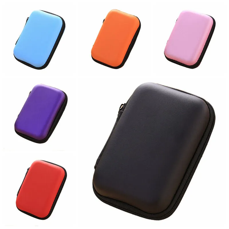 Headphones Storage Box USB Hard Case Earphone Bag