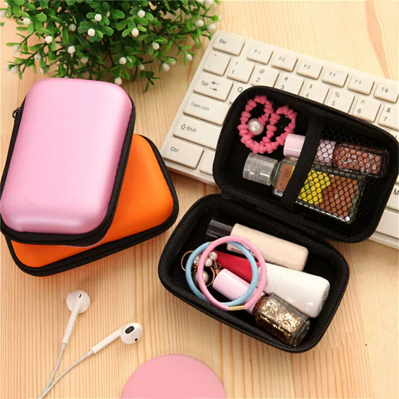 Headphones Storage Box USB Hard Case Earphone Bag