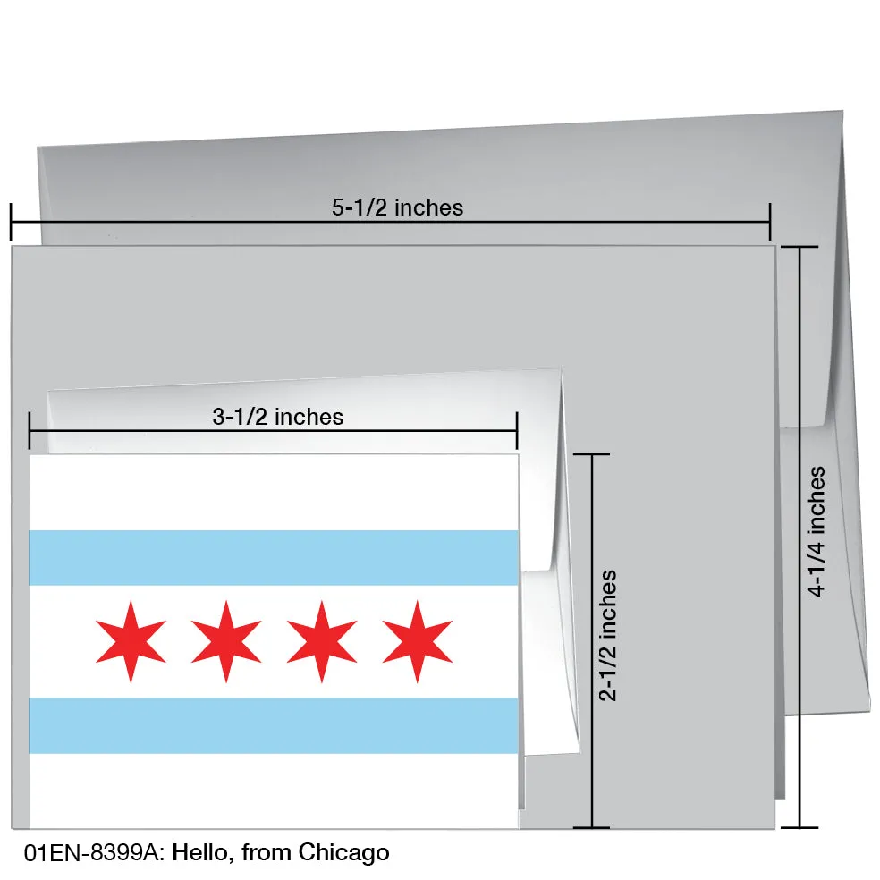 Hello, From Chicago, Greeting Card (8399A)