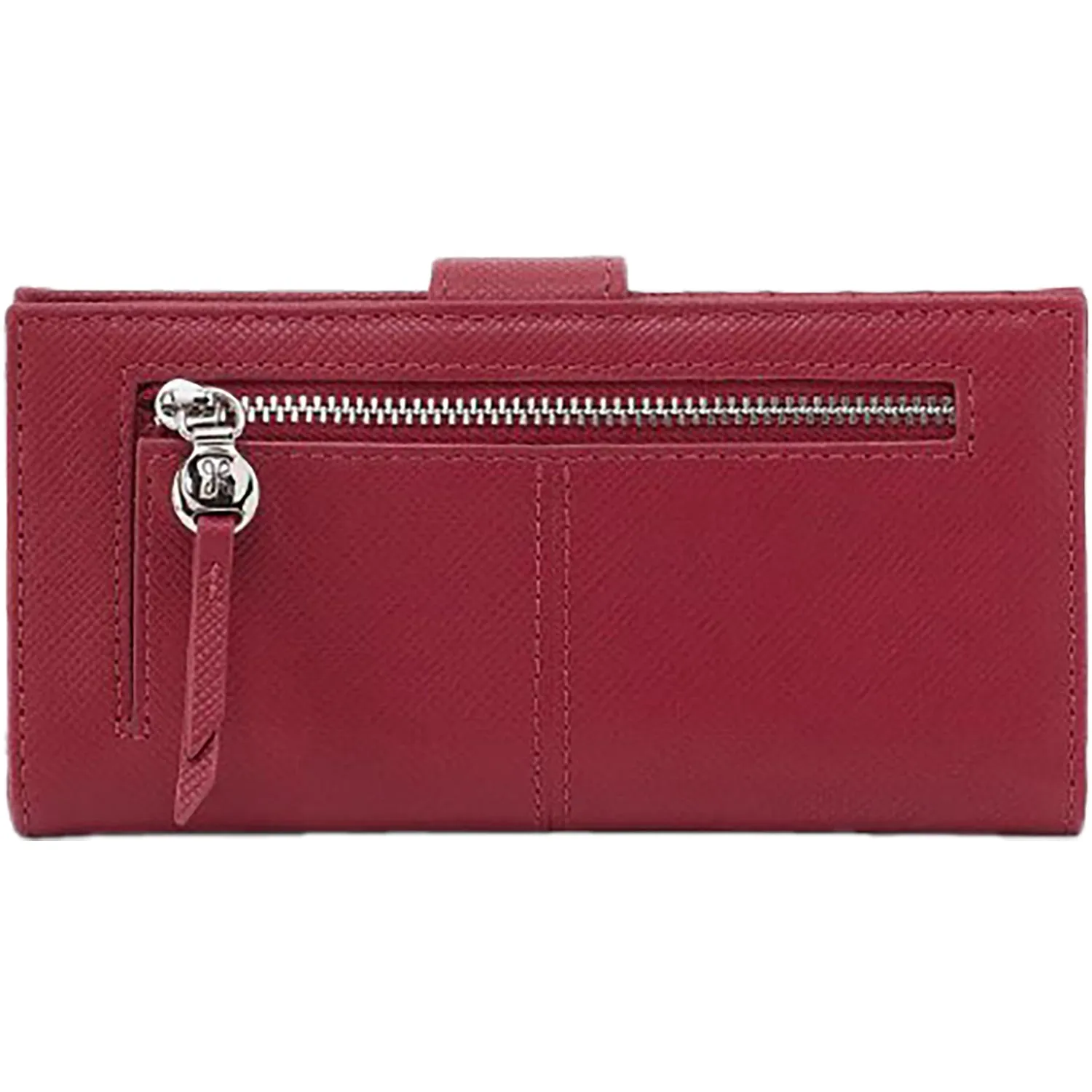 Hobo Essential Bifold Wallet Cranberry Leather